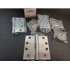 BRAND NEW! McKinney Butt Hinge 4", Satin Chrome Five Knuckle Hinge,  3/BX (1808)