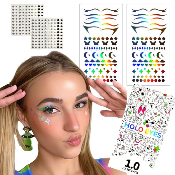 Classic Holographic Eye makup Stickers