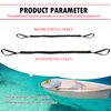 5ft Bungee Dock Line with Loops – Lightweight Elastic Mooring Rope for Quick Docking, 2-Pack (Black)
