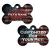 Rustic American Flag Custom Double Sided Pet Id Dog Tag Personalized for Your Pet