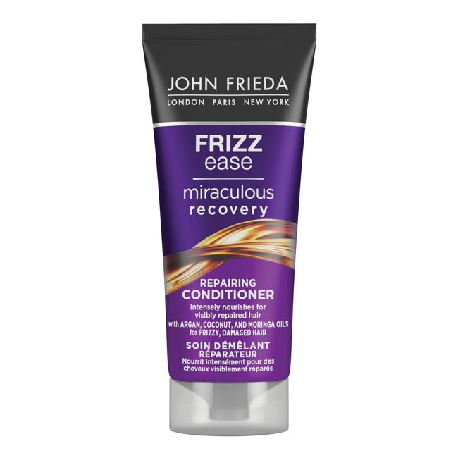 John Frieda Frizz Ease Miraculous Recovery Mini Conditioner 50ml, Repairing Travel Conditioner for Damaged Hair and Split Ends