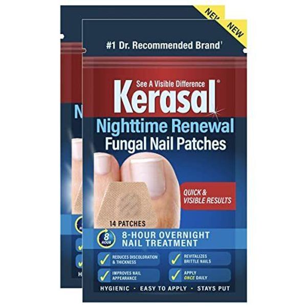 Kerasal Nighttime Renewal Fungal Nail Patches - 14 Patch Twin Pack - Overnigh...