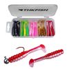 THKFISH Pack of 30 artificial baits, 2 inches, rubber fish, zander, pike, perch, rubber bait, trout bait, zander bait