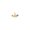 Hinge Pin Stop, Hinge Mounted, Adjustable in PVD Polished Brass
