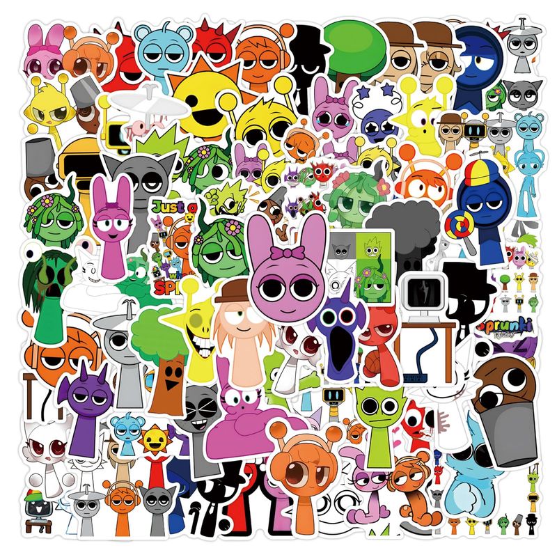 110 Pcs Incredibox Sprunki Stickers for Laptop, Cool Decals for Teens ...