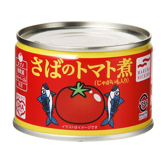 Maruha Nichiro Mackerel Boiled in Tomatoes, 5.3 oz (150 g) x 4 Packs