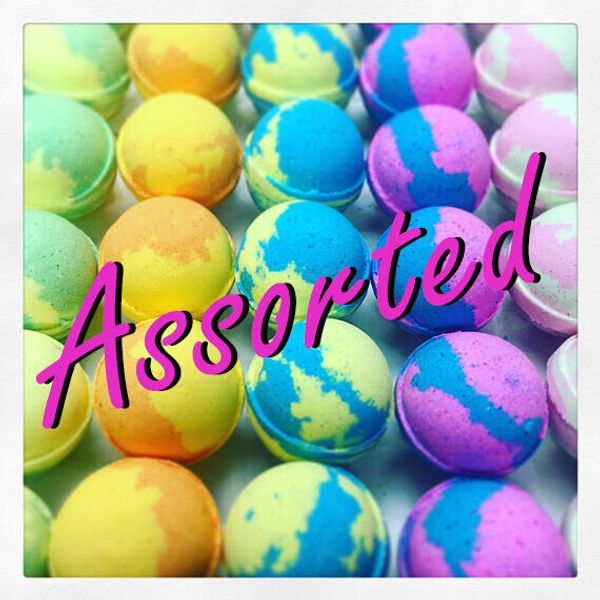 PREMIUM ASSORTED X-LARGE 5.5 OZ BATH BOMBS - 10 PACK