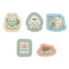 Sanrio 931098 Hanamaru Ghost Sticker Set (Always Together!)