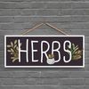 Global Designs Herbs Garden Theme Gift Idea Hanging Plaque
