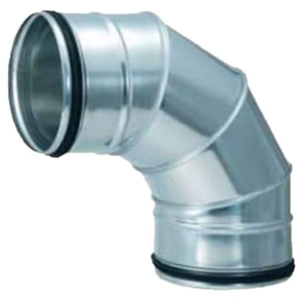 Section Bend 2.0R 90° F-Ring Spiral Duct 200Φ