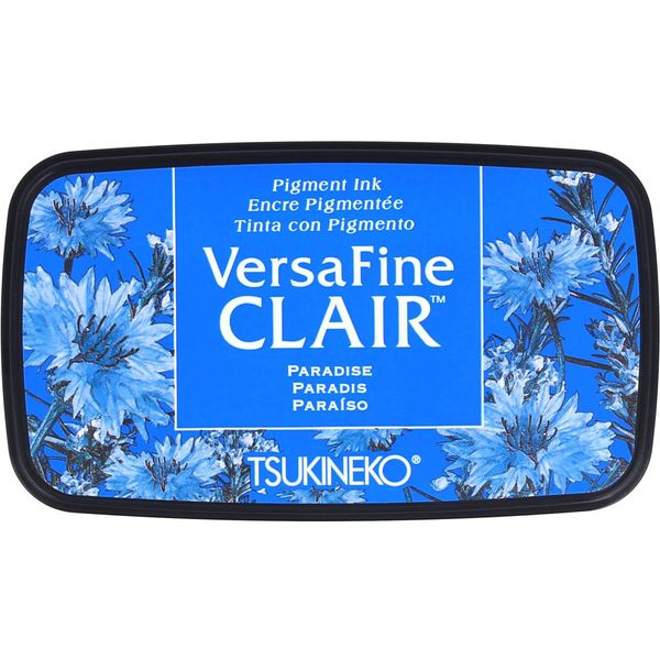 Tsukineko Paradise Versafine Clair Ink Pad, Synthetic Material, Blue, 5.6 x 9.7 x 2.3 cm