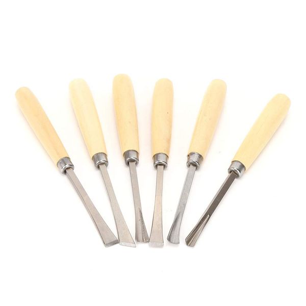 6 Piece Wood Chisel Set, Professional Woodworking Hand Tools Engraving Chisel for Woodworking Beginners