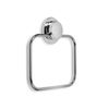 Croydex Stick n Lock 2, Adhesive Towel Ring, 5 Year Rust Free Guarantee, Silver
