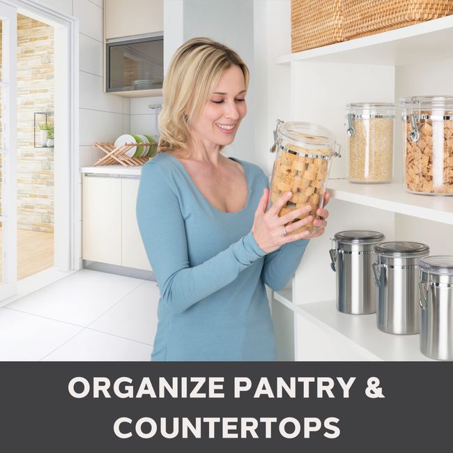 Airtight Canisters Sets for the Kitchen Counter - Stainless Steel Food  Storage Containers with Glass Lids for Tea, Coffee, Sugar, Flour - Baking  Dry