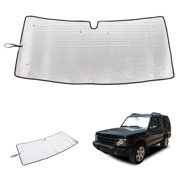 Windshield Sun Shade Compatible with Land Rover Discovery 2 1998-2003 Foldable Front Windshield Sunshade Protector, Block UV Rays Keep Your Car Cooler