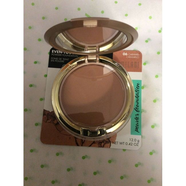 Milani Even-Touch Even Touch Powder Foundation CARAMEL #06 NEW.MADE IN USA.