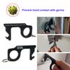 6Pcs Anti-Microbial Keychain No Touch Hand Tool Contactless Brass EDC Keychains