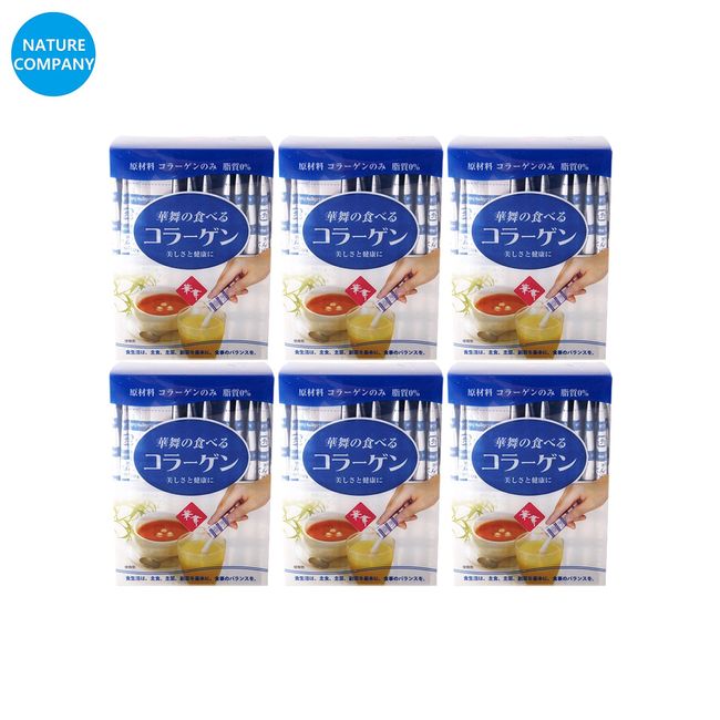 [Latest expiration date February 1, 2026] Japan officially imported genuine Hanamai fish collagen stick 6 sets - low molecular weight edible fish powder fish powder fish peptide water soluble