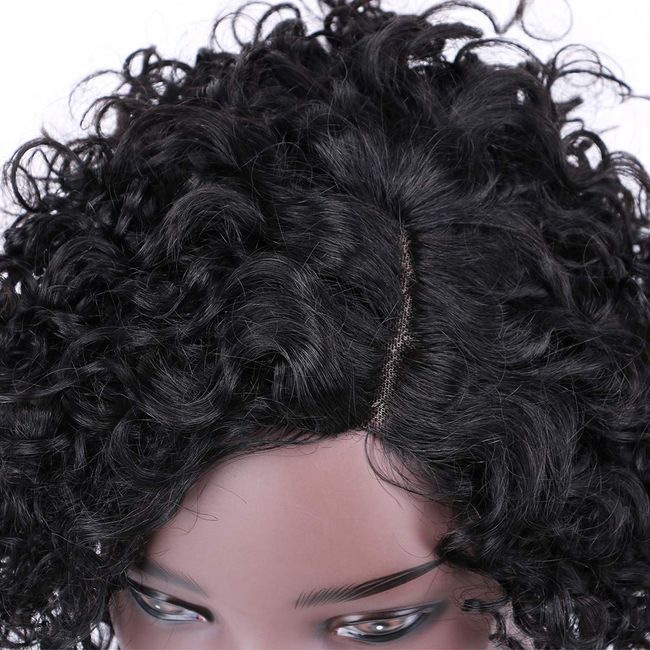 Kinky Curly Full Lace Front Wig Short Glueless Full Lace Wigs Pre Plucked Human Hair Full Lace Wigs with Baby Hair | Niawigs