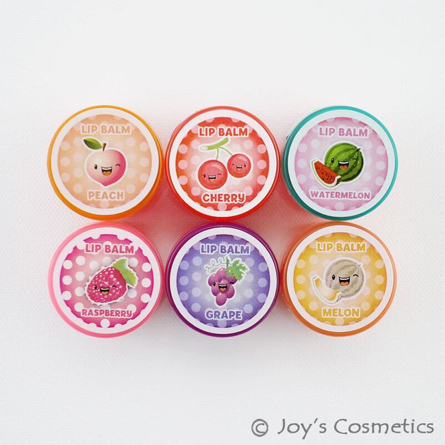 6 BEAUTY TREATS Moisturizing Fruity Lip Balm "Full set"  *Joy's cosmetics*