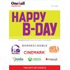 Multi-Brand Choice Cards OC Happy B-Day Gift Card