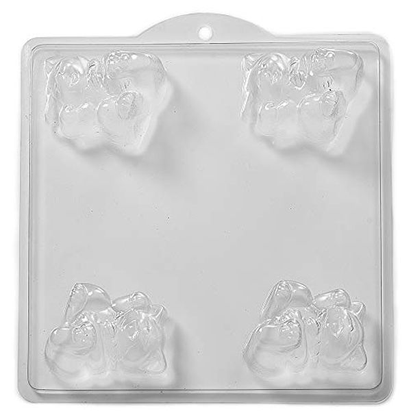 4 Cavity 3D Cat Soap/Bath Bomb Mould Mold M03