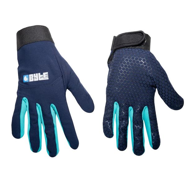 BYTE SKIN HOCKEY GLOVE NAVY TEAL (SMALL)