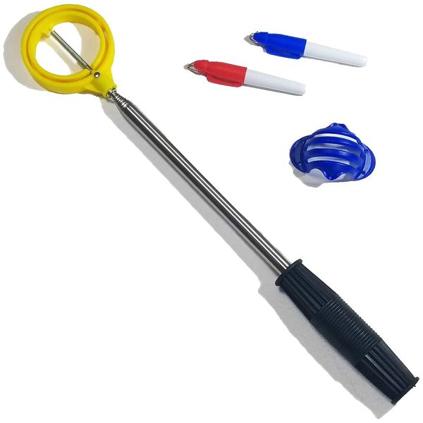 CHOOSEWAY Golf Ball Retriever Picker Telescopic Ball Picker Golf Ball Recovery Collector Ball Picker with Line Marker