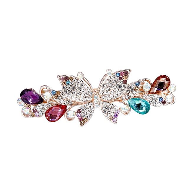 LICHENGTAI Vintage Haarspangen Damen Haarspangen Elegante Schmetterling Kristall Strass Haarschmuck Hochzeit Kopfschmuck für Dickes Dünnes Haar Modisches Haarstyling Zubehör für Frauen Mädchen