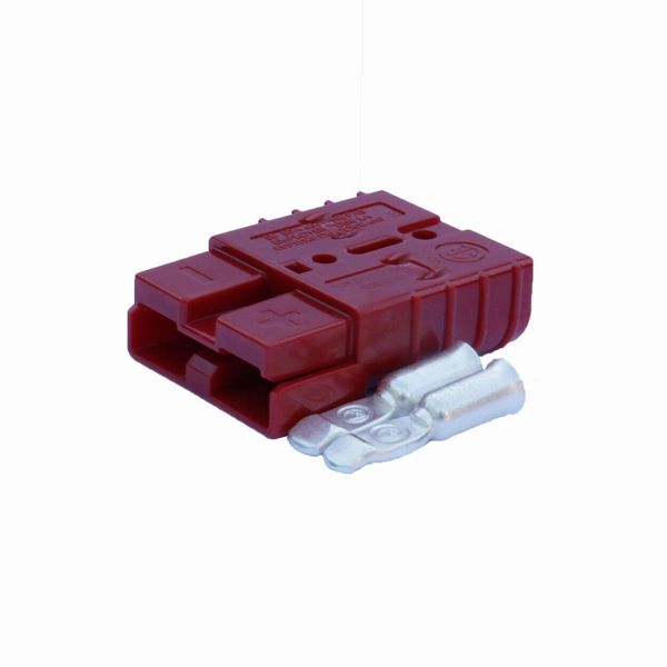Anderson Flat Connector SB 50A Red Plug with 2 Main Contacts 24 V 16 mm² (or Similar