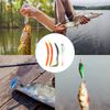 71 Pieces Fishing Accessories Fishing Lure Set, Fishing Hook Bait Box Fishing, Fishing Lure for Fresh and Saltwater, Artificial Bait, Rubber Bait, Jigs Head with Perch Bait, Trout Bait, Fishing Gifts