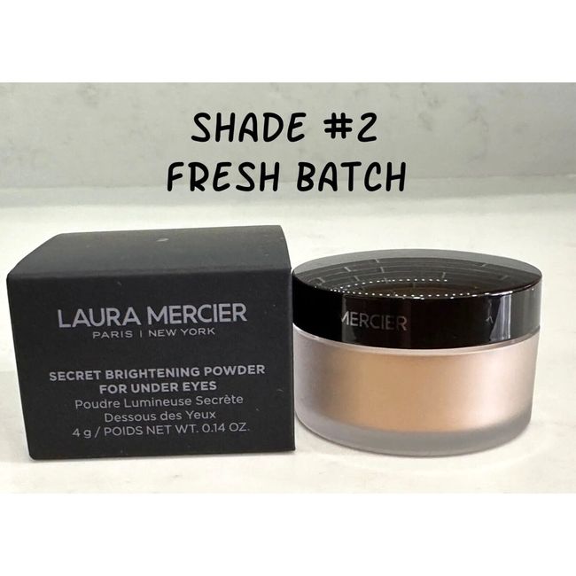 Laura Mercier Secret Brightening Powder For Under Eyes Shade #2 New In Box FRESH