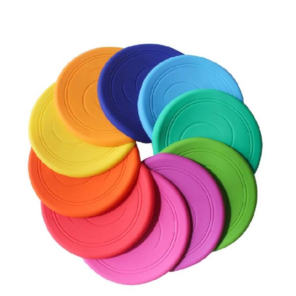 EQLEF Flying Disks Kids Flying Discs Not Slip Soft Silicone Flying Toys for Children Parents Time Outdoor Sport Flying Discs 2 Pcs (random)