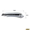 Olfa Silver Utility Knife with Auto Locking Snap-off Blade and Rubber Grip