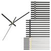PATIKIL Replacement Clock Hands Kit, 10 Set, Black, A06