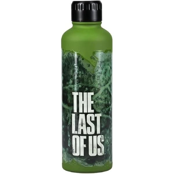 Paladone The Last of Us Official Licensed Movie Icon Glow in The Dark Water Bottle, Gamer Decor and Gift, Neon Green Desk Accessory for All Ages, Drinkware for Gaming Fans