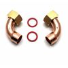 2 X 15mm X 1/2" End Feed Copper Bent Tap Connector