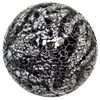 Medium Silver and Black Mosaic Glass Balls