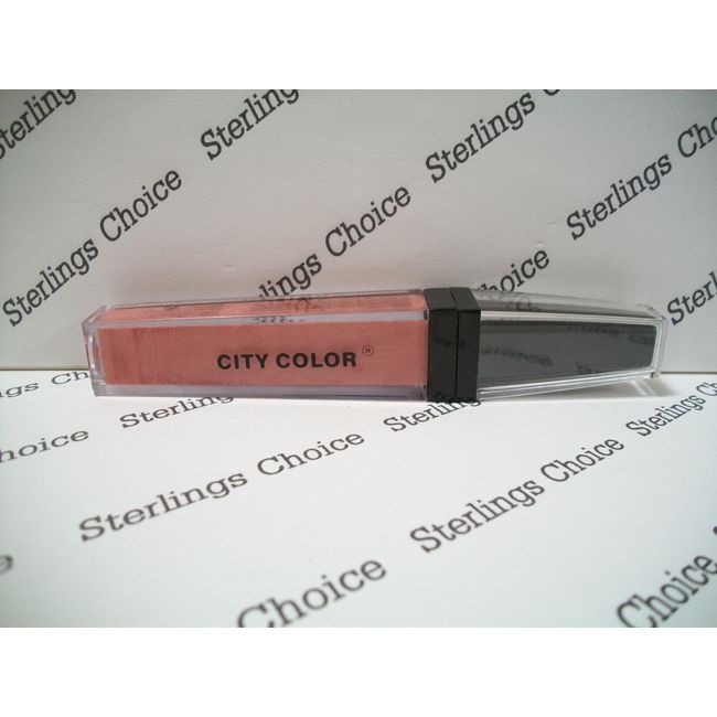 2 City Color Lip Gloss With Mirror - Coral