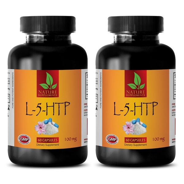 serotonin release - L-5-HTP - sleeping aids for insomnia - 2 Bottles