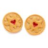 Bluebubble BISCUIT BREAK Stud Earrings on Gift Card (Jammie Dodger)