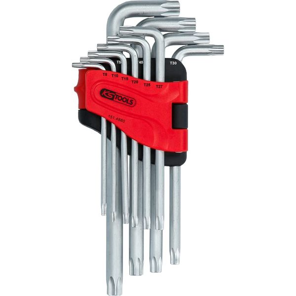 KS Tools 151.4880 Torx Allen Key Set, Long, 10 Pieces