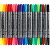 Creativ Fabric Textile Markers, Double Tip, Assorted (Pack of 20)