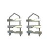 Eseno Satellite Wall Clamp Set. 2pce 60 x 130mm