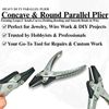 Concave & Round Parallel Pliers Jewellery Making, Wire Shaping & Craft Tool