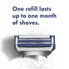 Gillette SkinGuard Razors for Men, 1 Gillette Razor, 4 Razor Blade Refills, Designed for Men with Skin Irritation, Razor Bumps, and Sensitive Skin