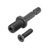 sourcing map 3/8"-24UNF Drill Chuck Adapter, Keyless Drill Chuck Adapter Hex Shank for Impact Driver