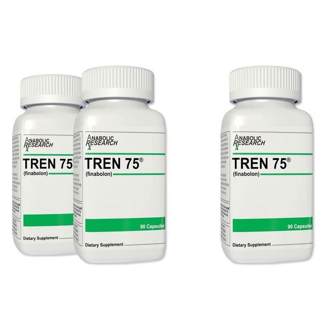 Anabolic Research Tren 75 - (Testosterone Enhancement) - Muscle Hardening & Power - 3 Month Supply