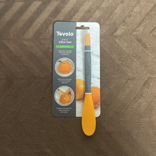 Tovolo Citrus Tool 2 in 1 slice & peel ~ NEW Perfect 4 Orange - Bananas - Fruits