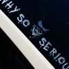 Why So Serious? Joker Car Rear Windshield Sticker FS56 Silver